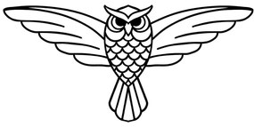 Διακοσμητικό Τοίχου Owl 899SKL2354 17x38cm Black Wallity Metal