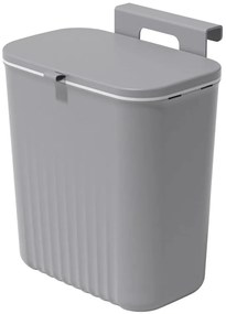 HOME USE κάδος απορριμμάτων HUH-0152, 9lt, 26x16x29cm, γκρι