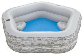 Φουσκωτή Πισίνα Bestway Γκρι 213 x 206 x 53 cm