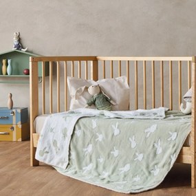 Κουβέρτα Βρεφική Pictor Green Kentia Cuddle 75x100cm Βαμβάκι-Ακρυλικό