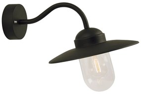 Φωτιστικό Τοίχου Luxembourg 22671003 42x11cm 1xE27 60W IP54 Black Nordlux Steel,Glass