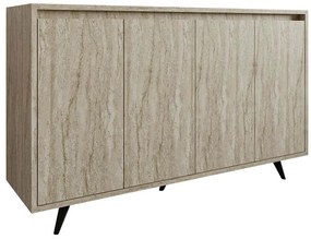 Μπουφές Shans 811MDD4152 140x40x86cm Travertine Beige Μοριοσανίδα, Μελαμίνη