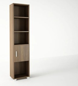 Βιβλιοθήκη σε χρώμα καρυδί 40x30x180