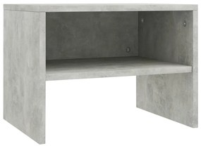 vidaXL Κομοδίνο Γκρι του Σκυροδέματος 40 x 30 x 30 εκ. από Επεξ. Ξύλο