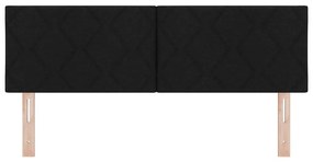 vidaXL Υφασμάτινο Κεφαλάρι Geometric με κεφαλάρι Μαύρο 160 cm ύφασμα
