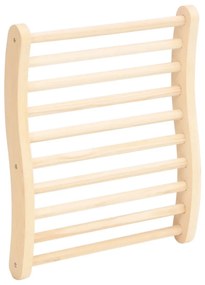 vidaXL Πλάτη Σάουνας σε Σχήμα «S» από Μασίφ Ξύλο Πεύκου