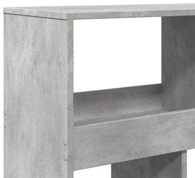 vidaXL Βιβλιοθήκη/Διαχωριστικό Χώρου Γκρι 100x33x125,5 εκ. Επεξ. Ξύλο