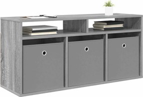 vidaXL Χαμηλό γραφείο 102 x 32 x 48,5 εκ. Γκρι Sonoma