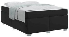 vidaXL Σκελετός Κρεβατιού Άλλο Μαύρο 160 x 200 cm Τεχνητό δέρμα