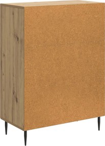 vidaXL Πλαϊνό γραφείο Artisan Δρυς 66 x 34,5 x 89,5 εκ