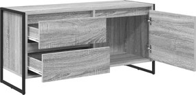 vidaXL Ντουλάπι TV 100 x 36 x 49.5 εκ Γκρι Sonoma Επεξεργασμένο Ξύλο