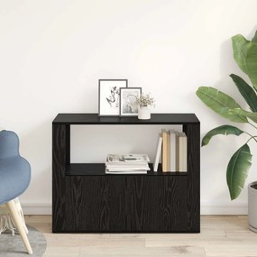 vidaXL Πλαϊνό γραφείο Μαύρη δρυς 80 x 30 x 60 cm Επεξεργασμένο ξύλο