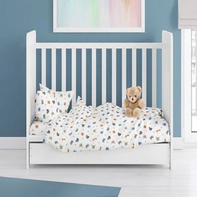 Παπλωματοθήκη Βρεφική Bebe Zoo 29 Multi DimCol 120x160cm 100% Βαμβακερή Φανέλα