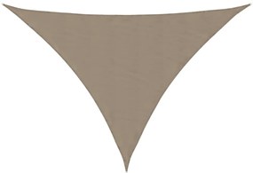 vidaXL Πανί Σκίασης Τρίγωνο Taupe 3,5 x 3,5 x 4,9 μ. από Ύφασμα Oxford