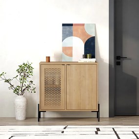 Μπουφές Naive Megapap χρώμα sapphire oak 80x40x80εκ.