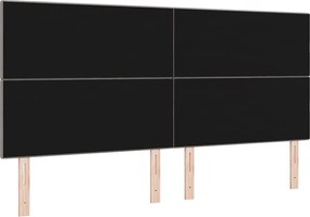 vidaXL LED κεφαλάρι με LED ταινίες φωτός Taupe 200 cm ύφασμα