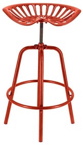 Esschert Design Καρέκλα Μπαρ με Όψη Τρακτέρ Κόκκινη - Κόκκινο