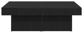 vidaXL Τραπέζι σαλονιού Μαύρο Δρυς 90x90x28 εκ. Φτιαγμένο από ξύλο