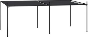 vidaXL Κιόσκι με Πτυσσόμενη Οροφή Ανθρακί 600 x 300 x 233 εκ.