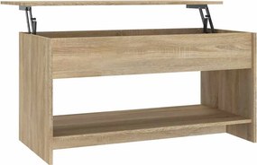 vidaXL Τραπεζάκι Σαλονιού Sonoma Δρυς 102x50x52,5 εκ. Επεξεργ. Ξύλο