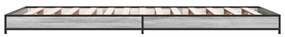 vidaXL Πλαίσιο Κρεβατιού Γκρι Sonoma 100x200 εκ. Επεξ. Ξύλο &amp; Μέταλλο