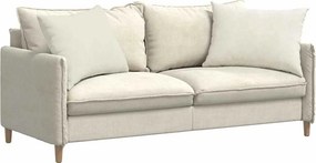 vidaXL Μαξιλάρι Καναπέ 2 τμχ. Βελούδο Κρεμ 70 x 50 cm
