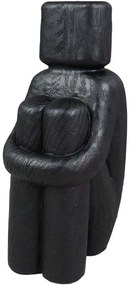 Διακοσμητική Φιγούρα Seduto 033286 9,5x7,5x20cm Black Πολυρεσίνη