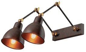 Φωτιστικό Επίτοιχο Aca EG168872WR THALASSA Σκουριά Χαλκού (Rusty)