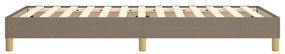 vidaXL Σκελετός Κρεβατιού Χωρίς Στρώμα Taupe 100 x 200 εκ. Υφασμάτινο