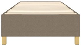 Πλαίσιο Κρεβατιού Boxspring Taupe 100x200 εκ. Υφασμάτινο - Μπεζ-Γκρι