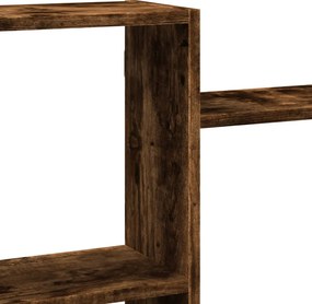 vidaXL Ραφιέρα Τοίχου Καπνιστή Δρυς 159x18x65 εκ. Επεξεργασμένο Ξύλο