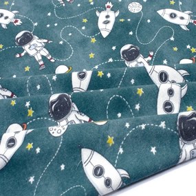 Σεντόνι Βρεφικό Galaxy Travel 91 Petrol DimCol Crib 80x110cm 100% Cotton Flannel