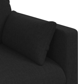 vidaXL Καναπές 140cm Μαύρο Μέταλλο