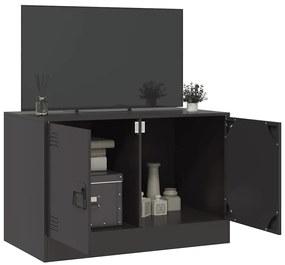 vidaXL Έπιπλο Τηλεόρασης Μαύρο 67x39x44 εκ. από Χάλυβα
