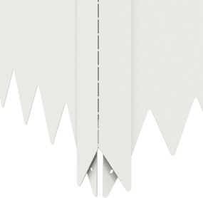 vidaXL Περίγραμμα γκαζόν 4 τμχ. 100 x 60 x 20 εκ. Ατσάλι Λευκό