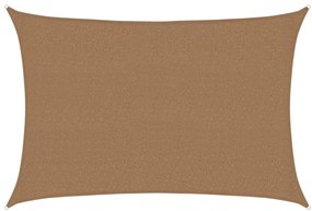 vidaXL Πανί Σκίασης Taupe 2,5 x 3,5 μ. από HDPE 160 γρ./μ²