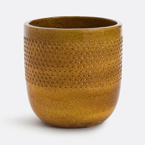 Κεραμικό κασπό με εφυάλωση Δ48 εκ., Lullya