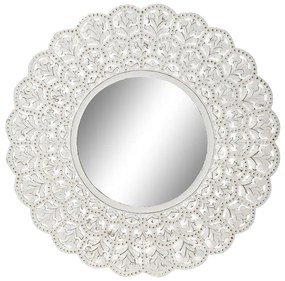 Τοίχο καθρέφτη Home ESPRIT Λευκό Ινδός Μαρινάτος 89 x 2 x 89 cm