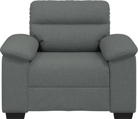 vidaXL Πολυθρόνα Σκούρο Γκρι 100x81x84 εκ. Ύφασμα