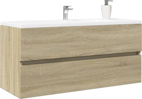 vidaXL Ντουλάπι Νιπτήρα Μπάνιου Sonoma Δρυς 100x38,5x45 εκ. Επεξ. Ξύλο