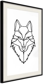 Αφίσα - Wolf Look - 20x30 - Μαύρο - Με πασπαρτού