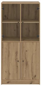 vidaXL Ντουλάπα με Πόρτες Αρτισιανή Δρυς 68x37x142 εκ. Επεξ. Ξύλο