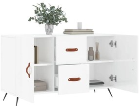 vidaXL Ντουλάπι Γυαλιστερό Λευκό 100 x 36 x60 εκ. Επεξεργασμένο Ξύλο