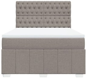 ΚΡΕΒΑΤΙ BOXSPRING ΜΕ ΣΤΡΩΜΑ TAUPE 140X200 ΕΚ. ΥΦΑΣΜΑΤΙΝΟ 3291702