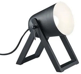 Φωτιστικό Επιτραπέζιο  "Προβολέας" Μέταλλο Μαύρο,Φυσικό Ξύλο Μαύρο Trio Marc R50721032