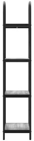 vidaXL Ράφι Βιβλίων Γκρι sonoma 40 x 30 x 146 εκ Επεξεργασμένο ξύλο