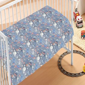 Κουβέρτα Βρεφική Galaxy Fleece Φωσφοριζέ Multi DimCol Αγκαλιάς 70x110cm Polyester