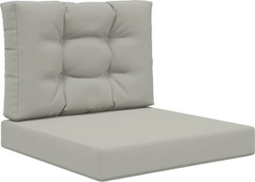 vidaXL Μαξιλάρι Καναπέ Εξωτερικού Χώρου 2 pcs Γκρι Πολυεστέρας