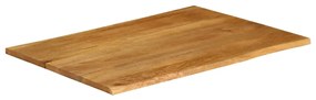 vidaXL Επιφάνεια Τραπεζιού 100x80x3,8 εκ. Live Edge Μασίφ Ξύλο Μάνγκο