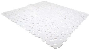 Πατάκι Αντιολισθητικό Fiore 00088.001 White 54Χ54 54x54cm PVC